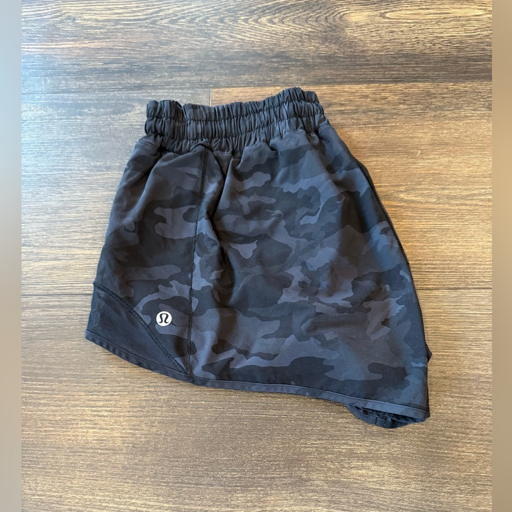 Lululemon Hotty Hot Black Camo Shorts